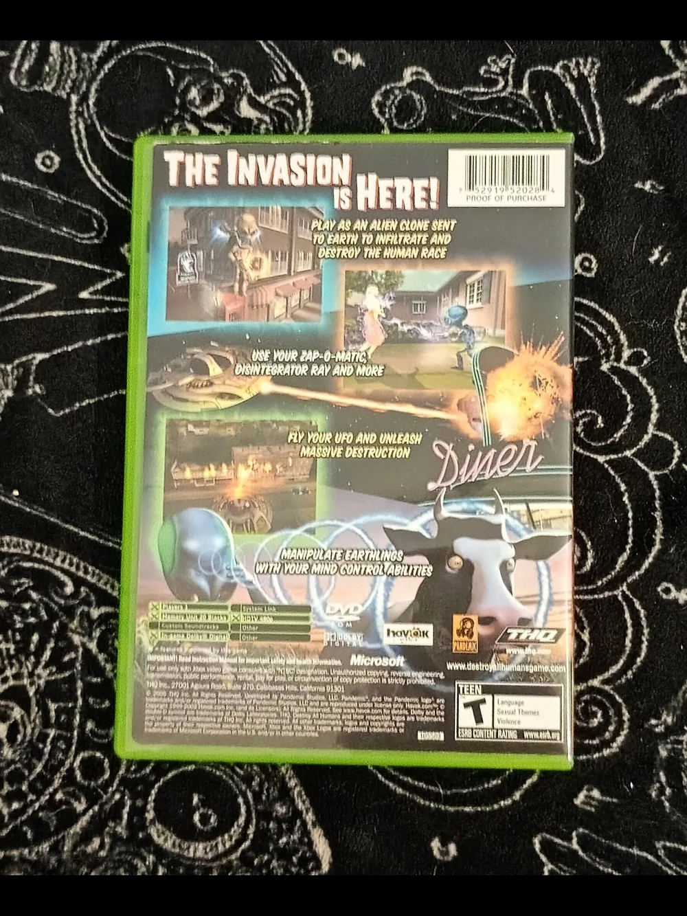 Xbox Destroy All Humans! (Green) - Action Adventure Game